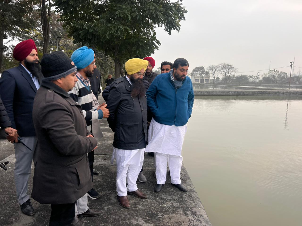 Fisheries Minister Gurmeet Singh Khudian visited Fish Poong Farm